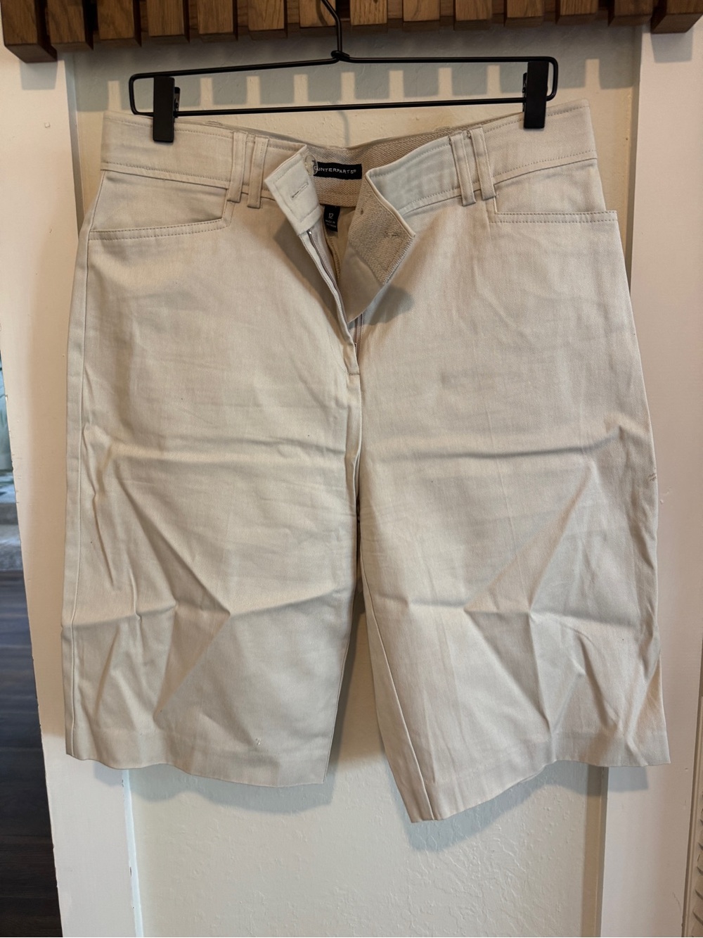 Counterparts Light Cream High-Rise Bermuda Shorts